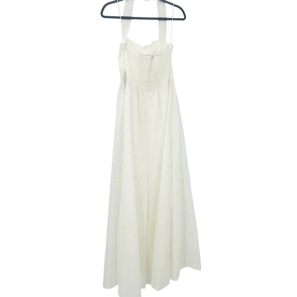 REFORMATION Edessa Halter Dress In Ivory Women's Size 6 NWT - Picture 6 of 16